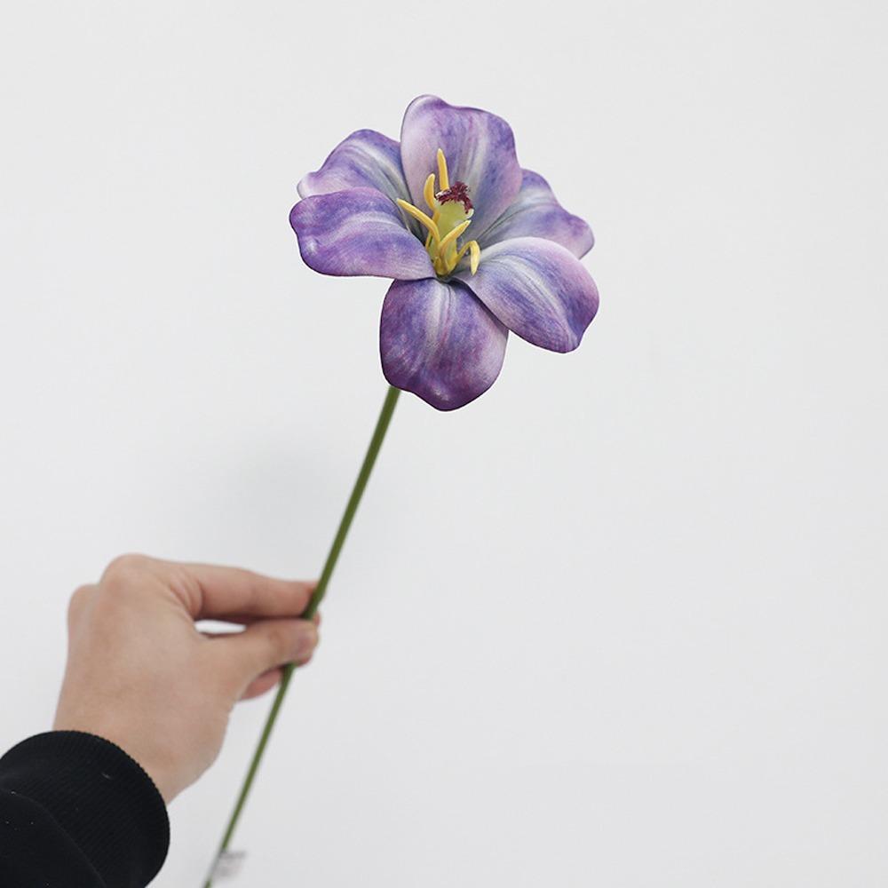 5pcs Real Touch Artificial Tulip Flowers Realistic Fake Tulips Ride Bouquet