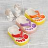 AD23-Cute Slipper French Fries Dish Flavorful Tomato Sauce Dipping Dish Cartoon Flip-Flops Plate  Tray Ashtray,C Durable