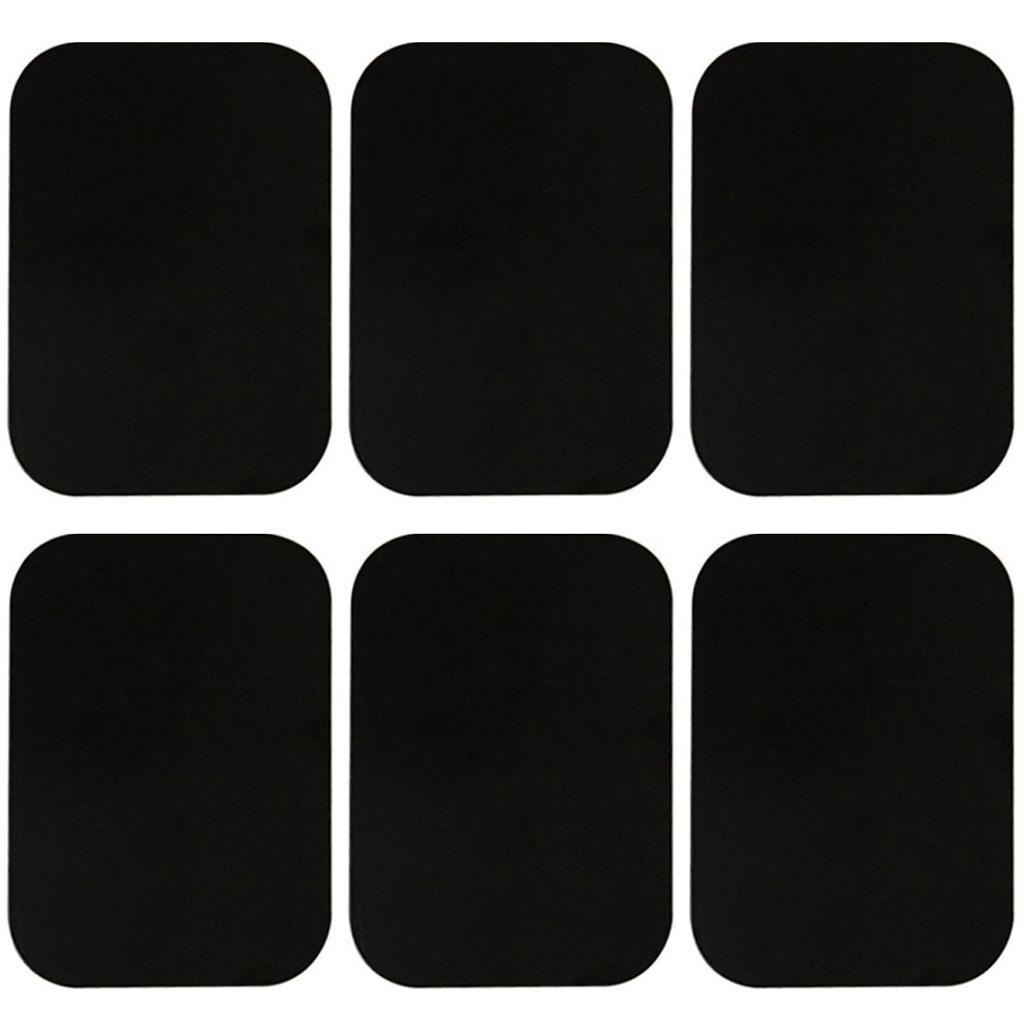 Samcos Metal Plate Set of 6 Square Black Magnetic Plate