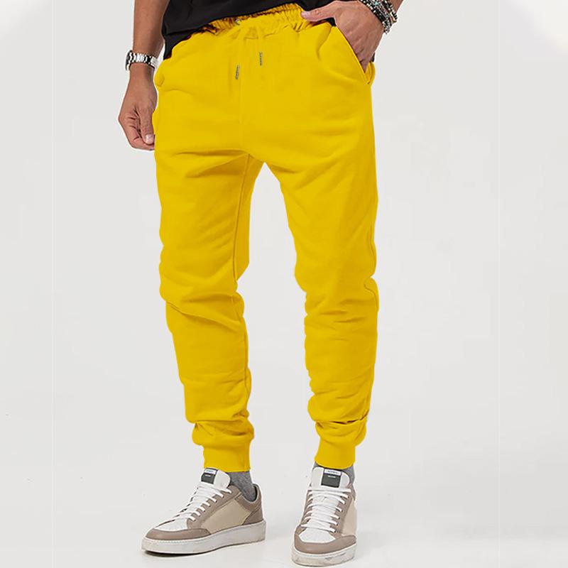 

New Foreign Trade European and American Men s Casual Pants Autumn Multi-color Versatile Loose Outdoor Sports Casual Trousers Men S жёлтый