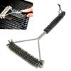 Barbecue Grill Cleaning Brush, Stainless Steel Bristles, Non Stick Pot Cleaning Brush, Barbecue Accessories