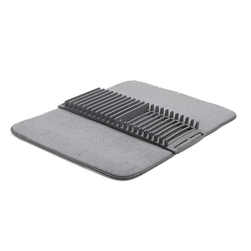 

Ultra-Fine Fiber Dish Mat-Non-Slip Multifunctional Kitchen Drainer Mat In Plastic For Countertop Storage