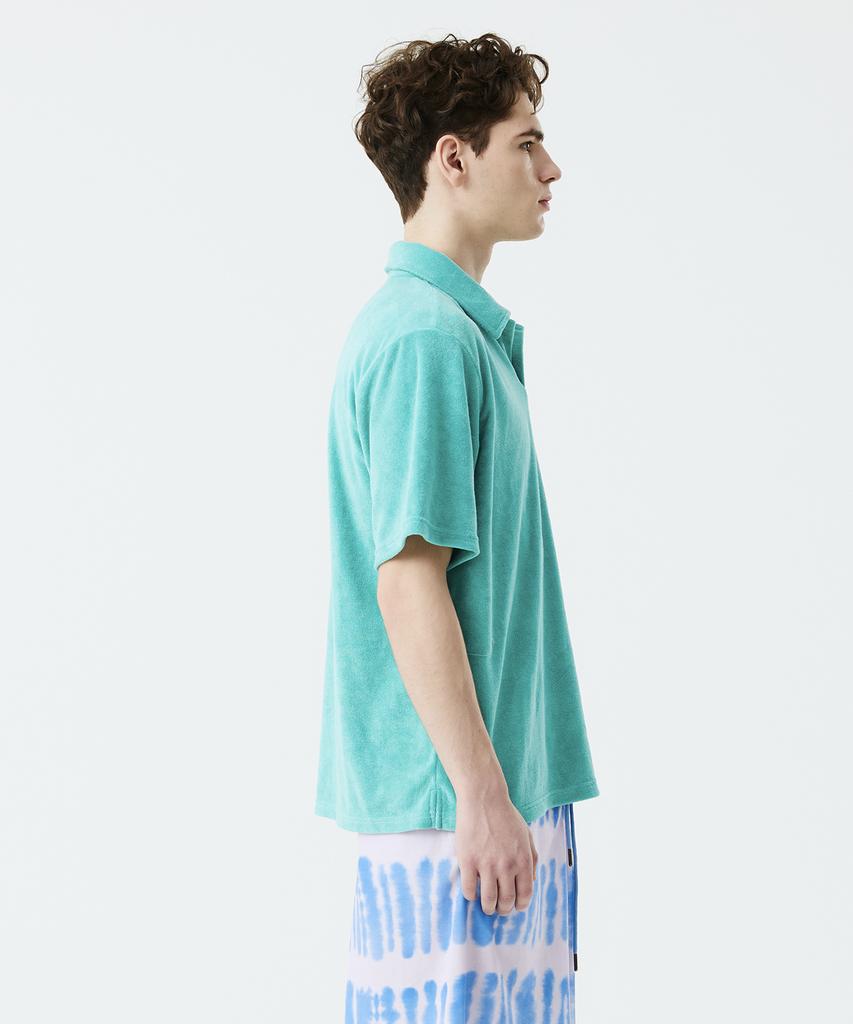 ZAKOPANE Happy Terry Polo Shirt_Ice Mint