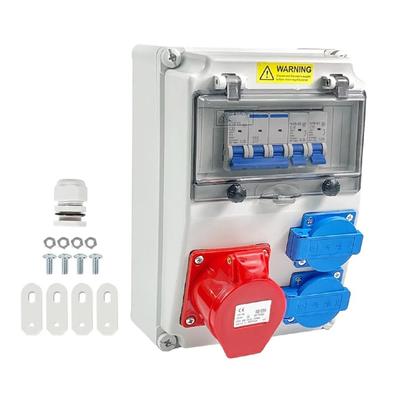 Wandmontierte elektrische Steckdosenbox mit Steckdose Wasserdichte Konstruktion Steckdose Stromverteiler für Außeninstallation