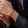 Metal Bead bracelets for Men Boys,Natural Beaded Stainless Steel Beaded Bracelets,Casual Jewelry Gifts