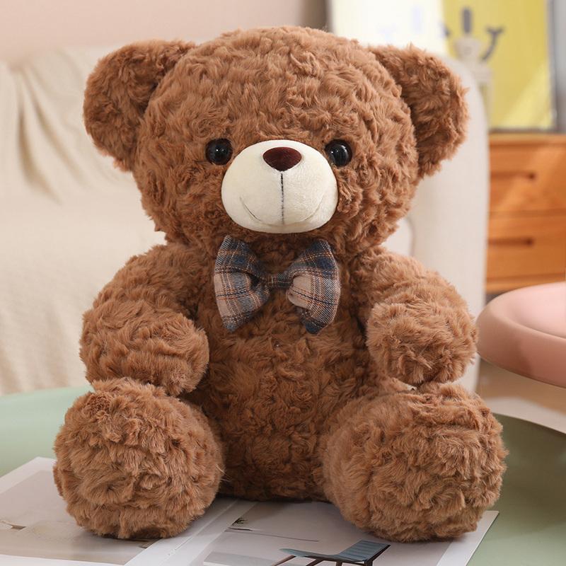 

35/50/60 см милые сидячие плюшевые игрушки-медведи 5 цветов плюшевые подушки-медведи мягкие куклы для детей девочек подарки для влюбленных декор комнаты 35cm коричневый