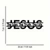 Jesus Metal Wall Art Religious Decor with Bible Verse Plaque for Home Church Office Indoor Outdoor Spiritual Gift