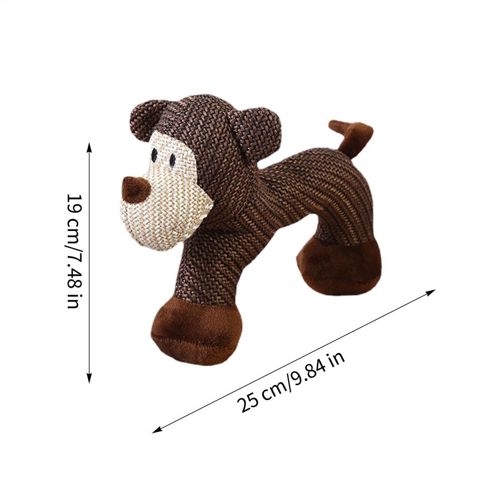 Stuffed Dog Toys Cute Funny Soft Squeaky Puppy Chew Toys For Teething For Indoor Outdoor Apartment Sleeping Training Stimulation