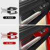 For Ford Mustang Dark Horse EcoBoost GT S650 2024 2025 2026 Real Soft Carbon Fiber Sticker Car Door Window Button Panel Trim