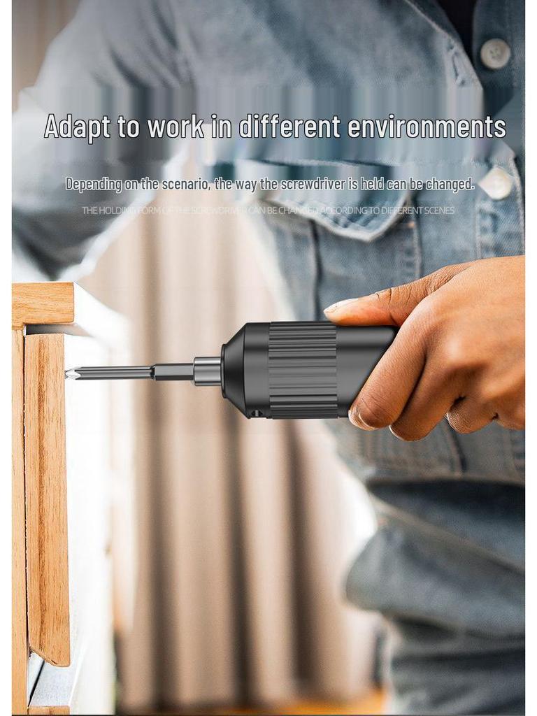 Rechargeable Mini Electric Screwdriver Drill - Fully Automatic, Household Compact Tool