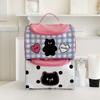 PU Cosmetic Bag Cat Skincare Storage Bag Toiletry Organizer Handheld Makeup Bag  Girls