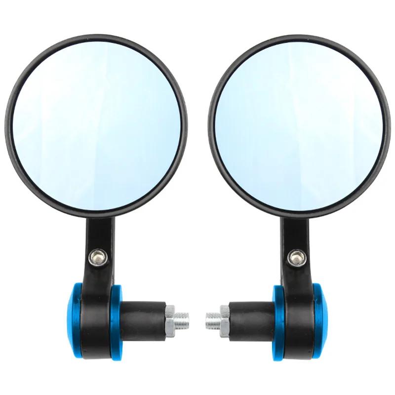 

2pcs/Pair 7/8 Universal Motorcycle Rear View Mirrors Round Handle Bar End Foldable Motorbike Side for Cafe Racer CAR
