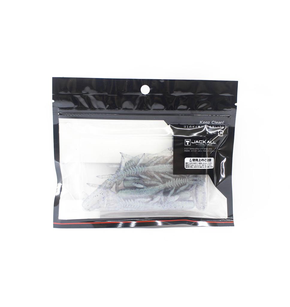Jackall Soft Lure Scissor Comb 3.8 Inches Kawasima Smoke Shrimp (9628)
