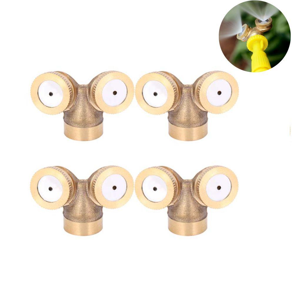 4PCS Copper Irrigation Sprinkler Gold Misting Nozzle Durable Irrigation Sprayer  Garden Irrigation