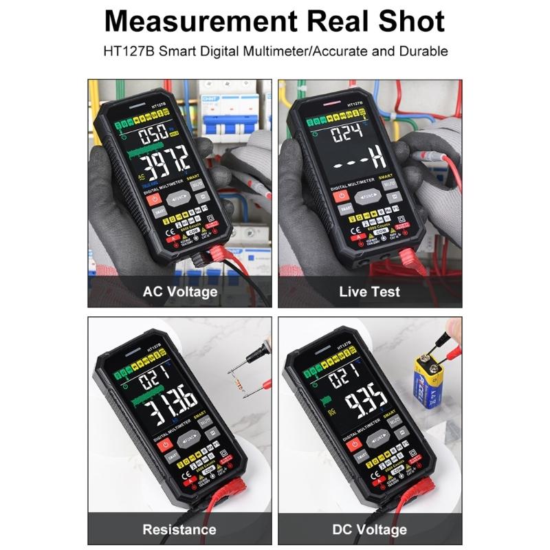Digital Miniature Multimeter Voltage Current Resistance Capacitance Tester for Electrical Testing Electricians Students
