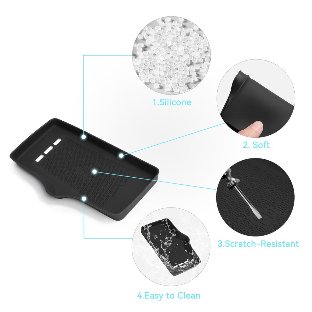 Für Chery OMODA 5 C5 E5 EV Modell 2025 2025 Auto Anti-Rutsch-Pad Silikon Mittelkonsole Kabelloses Ladegerät Zubehör