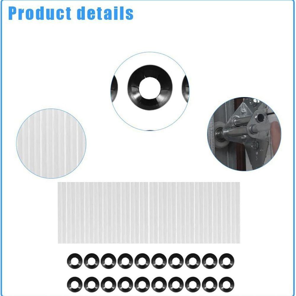 20pcs Quiet Roller Garage Door Rollers Precision Bearing Heavy Duty Garage Roller Kit Noise Reduction High Load