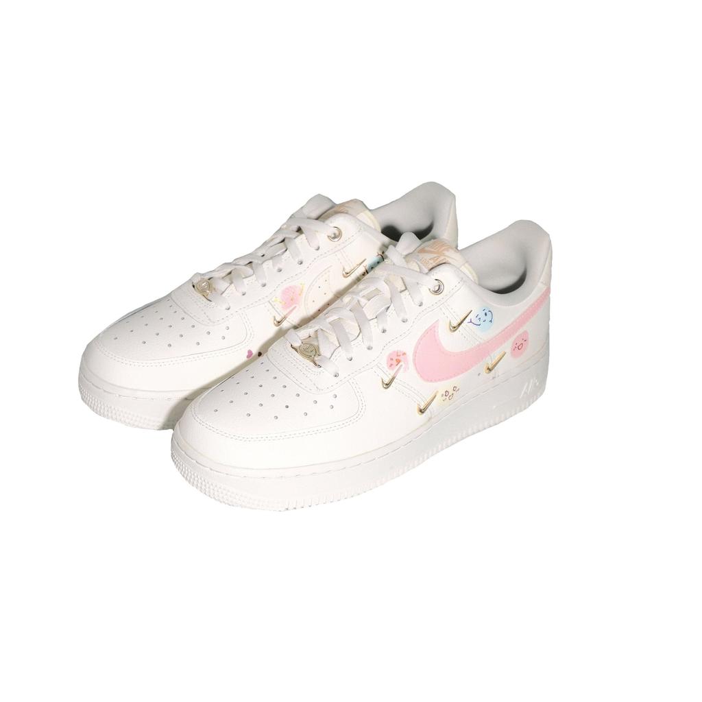 Nike Air Force 1 Slip Resistant Abrasion Resistant Low top Skateboard Shoes Women's White FV3654-111(team1070-)