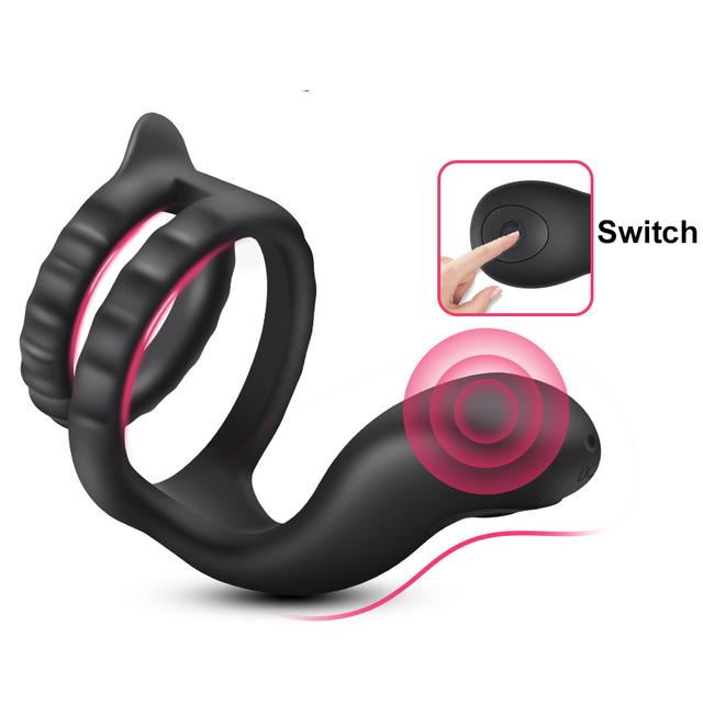 Wearable Sleeve for Penis Cock Ring Vibrator Sex Toys for Adults Vibrating Rings  Stimulator Men Sexy Toys