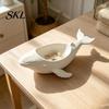 Whale Desk Organizer Humpback Storage Bowl, with Hollow Groove, 3D Printed Small Sundries Ocean Style Desktop Decoration, for Jewelry And Items Holder