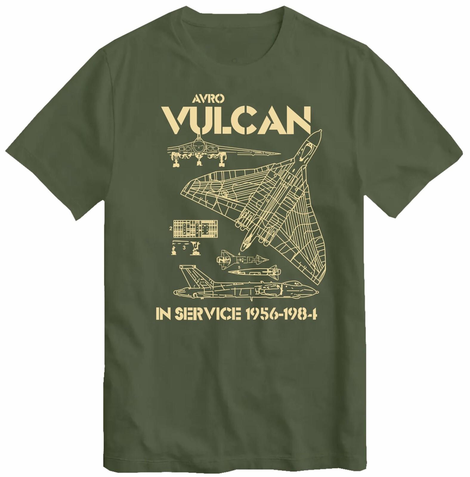 Футболка Avro Vulcan RAF Стратегический бомбардировщик времен Холодной войны Top T Shirt S разноцветный