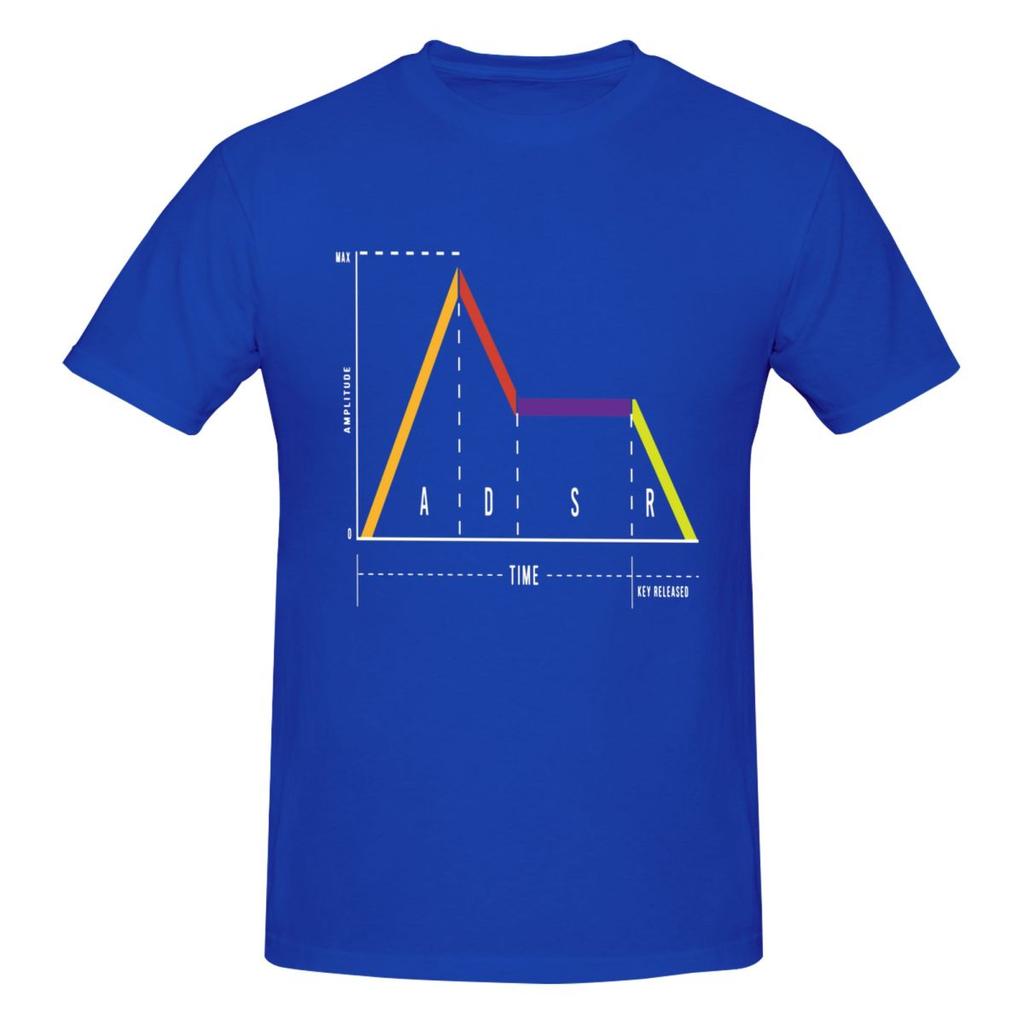 Unisex ADSR Synthesizer Synth Music Lovers Gifts Awesome T Shirt Streetwear Oversized Oneck Cotton Sleeve T Shirts For Unisex