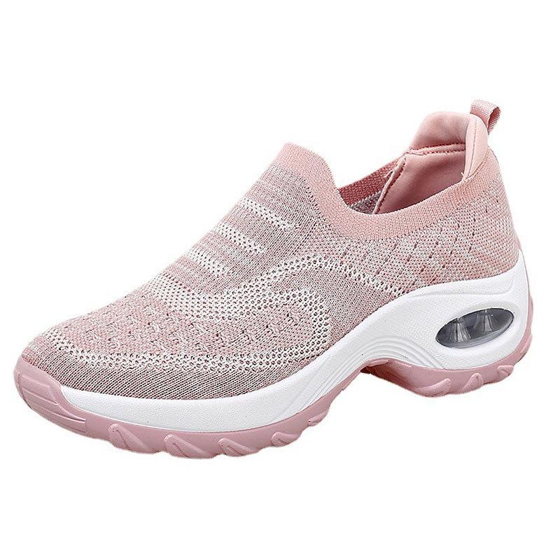Damskie Sneakersy Wszechstronne Damskie Sneakersy Ortopedyczne Buty na Platformie Damskie Buty Casualowe Antypoślizgowe Odporne na Ścieranie Tenis De Mujer
