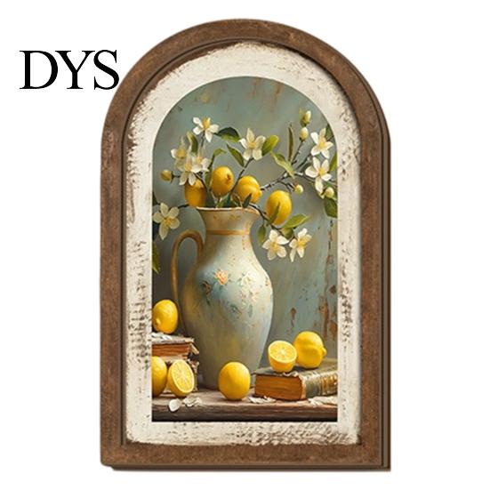 Pastorale Stijl Huisdecoratie Tulp Houten Muurbord, Decoratieve Tafelblad Display Stukken, Retro Kunst Franse Gebogen Hanger voor Boerderij Slaapkamer