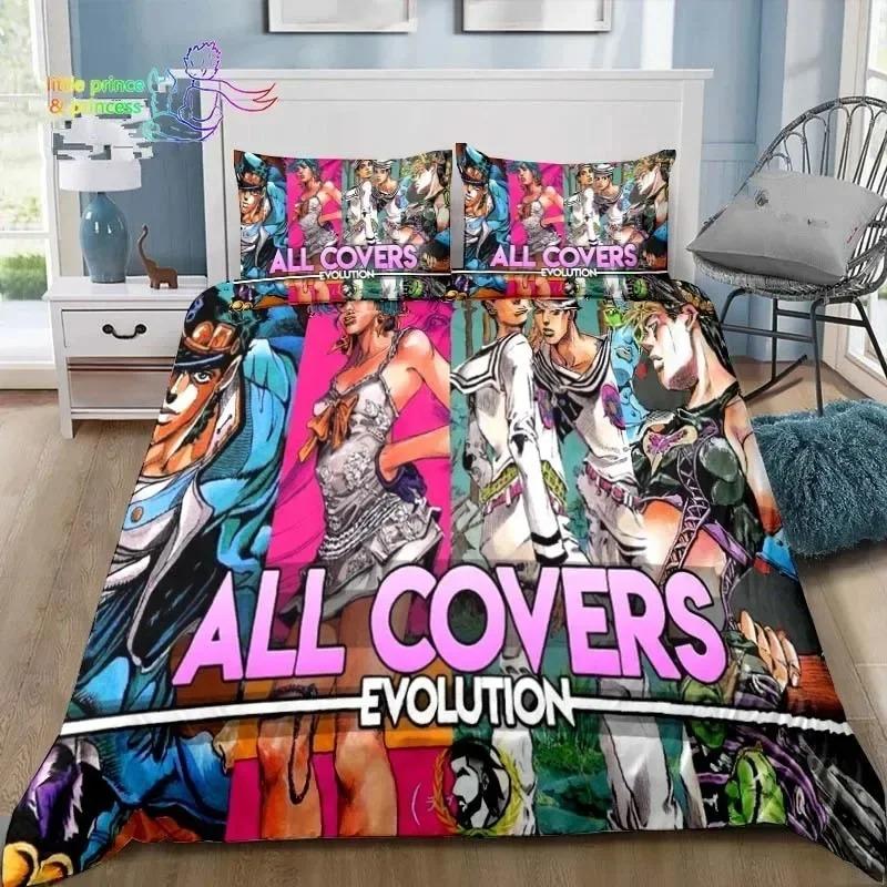 

JoJolion Adventure Sleep Bedding Kit Twin Size Size Twin Size Full Queen Size King Dimension Size Bed Kit Adult Kid Bedroom Anime Printed Bedding Gift EU Single 135x200cm