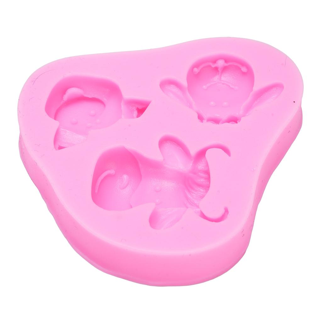 Farm Animal Silicone Fondant Pattern Sheep Pig Cow Mixed Shape for Resin Casting Chocolate Cake