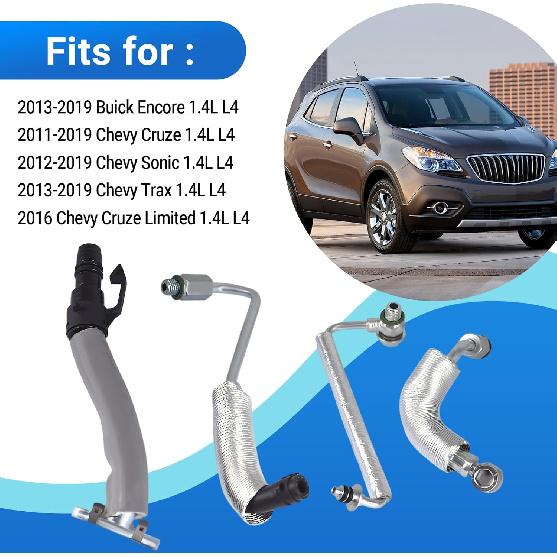 Turbo Oil Return Drain And Oil Feed Pipe 55587854 55592600 Fits For Buick Encore 2013- Chevy Cruze Sonic Trax 1.4L L4