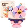 Sensory Snail Ride-On 4-in-1 Spinner with Suction Cup for Kids - Purple