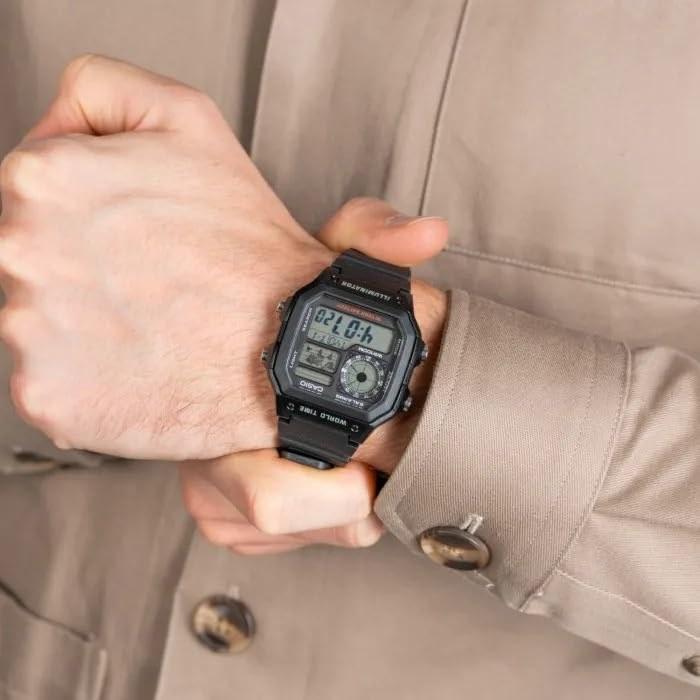 Casio AE-1200WHUB-8AVEF Analog Quartz Watch with Strap