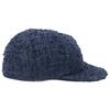 Chanel 22AW AA8562 CC Logos Tweed Cap Hat M NavyUsed