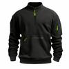 Men's New Stand-up Collar Zipper Sweatshirt European and American Hot Casual Fleece Sweatshirt Fashionable Versatile Pullover