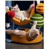 Space capsule cat climbing frame cat nest integrated cat small apartment sisal cat shelf cat scratching column tree does not occupy cat toys