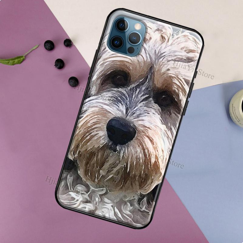 Brown Cockapoo Soft Case For iPhone 12 Pro Max 13 Mini 11 Pro Max X XR XS Max SE2 8 7 Plus Phone Cover