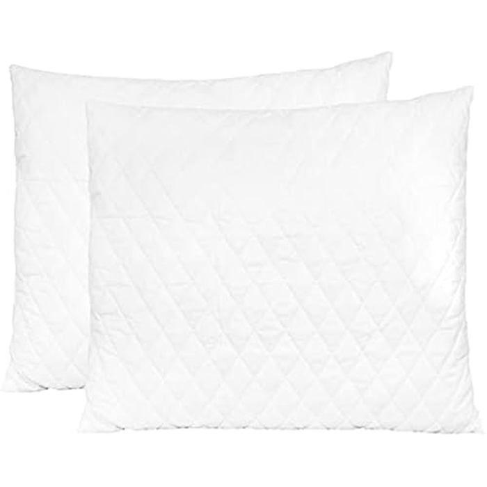 Oreiller Orthopédique - vidaXL - Lot de 2 - Mousse à mémoire de forme - 14 cm d'épaisseur - Confort médium