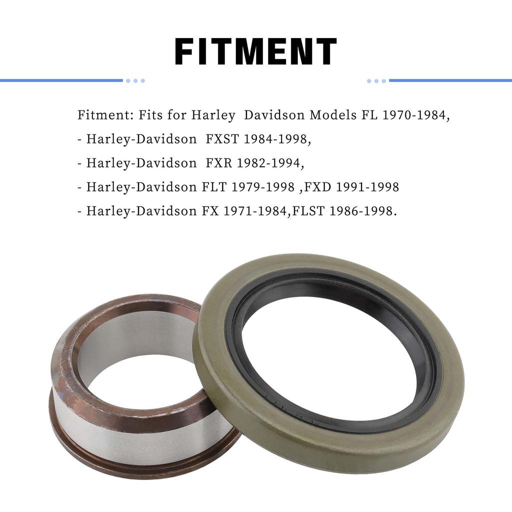 Kit Distanziale e Paraolio Albero Pignone Moto Adatto Per Harley BigTwin Shovelhead Evo FX FXD FXR FXST FL FLT FLST 1970-1998 24002-70