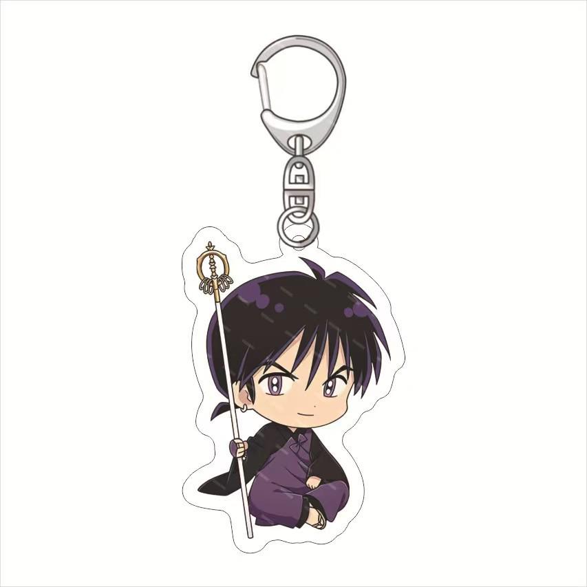 Inuyasha Keychain: Kagome, Miroku, Sango, Shippo & Sesshomaru Charm Set