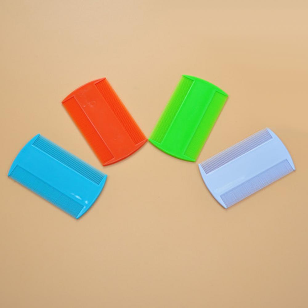 Haustier Flohkamm Doppelseitiger Nissenkamm Staubentferner Feinzahn Kopfläuse Haarkämme für Haustierflöhe Katzenhaarreinigungszubehör