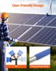 VEVOR Water Fed Pole Kit, 7.3m Solar Panel Cleaning Pole with Extendable Handle, 180 degrees Rotatable Brush Head & 20m Hose