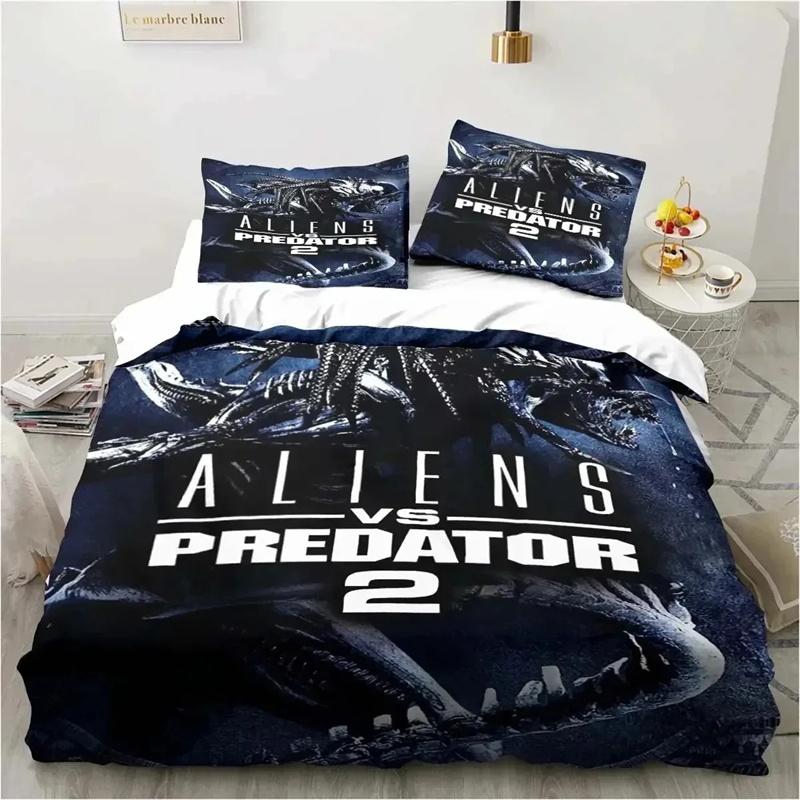 Alien Vs. Predator Predator Movie Bedding Set Single Double Queen King Size Duvet Cover Adult Boys Bedroom Bedspread Luxury Gift