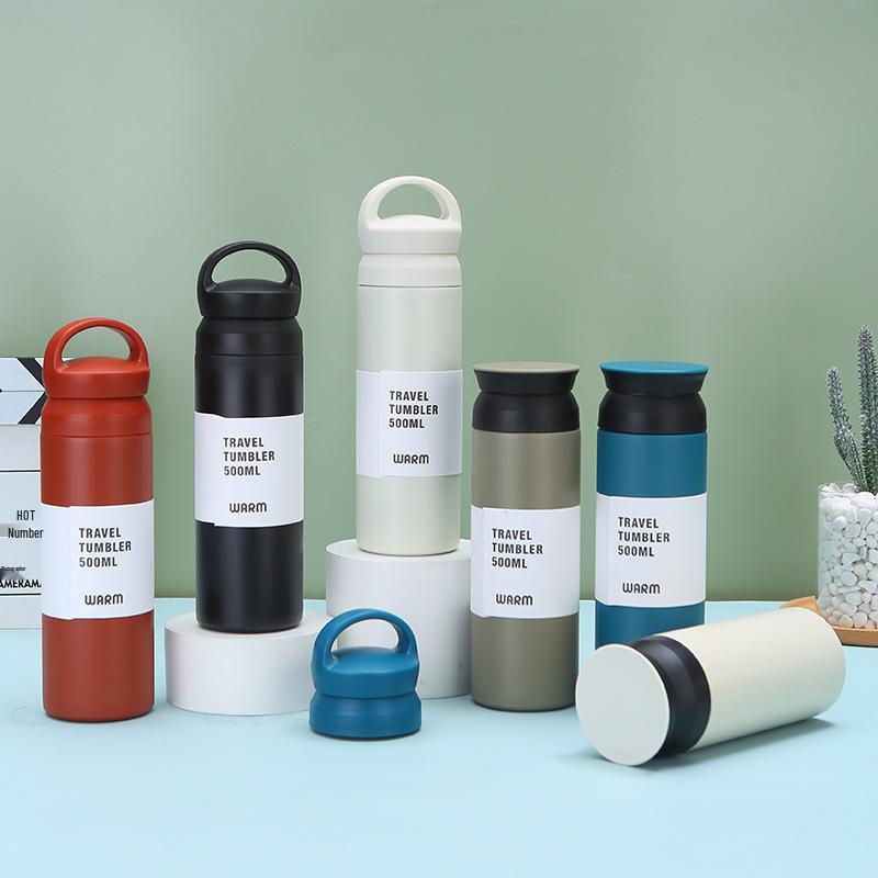 Premium Japanese 304 Stainless Steel Thermos Mug - Portable Coffee Cup for Students