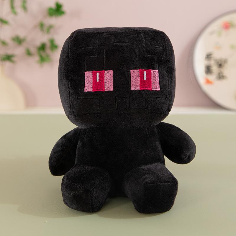 25cm Green Creeper Plush Toy Soft Stuffed Animal Doll Kids Boys Birthday Christmas Gift Claw Machine Prize