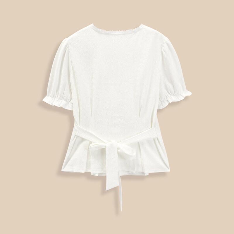 IEF French Style V-Neck Lace Top