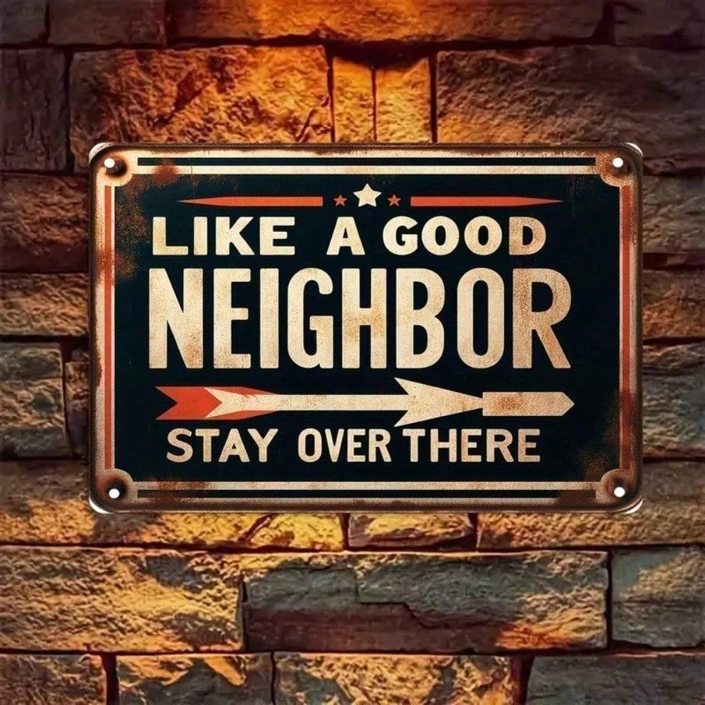 Vintage Rustic Metal Sign 12x8 Inch, Funny Wall Decor for Home Office Bar Garage, Indoor Outdoor Metal Art Plate