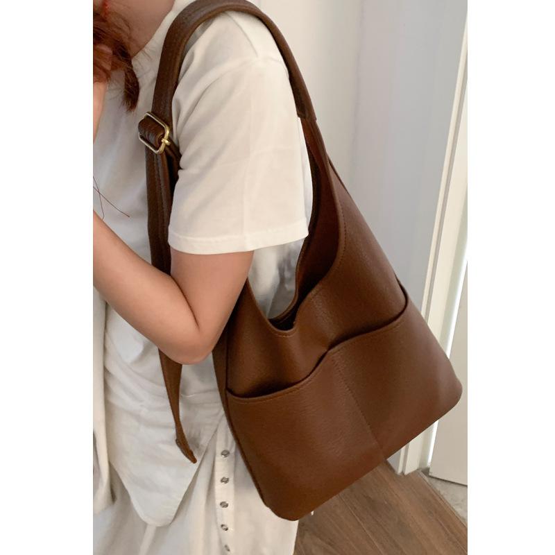 Casual, Simple, Large-capacity Bag, Niche Bucket Bag, Single-shoulder Bag