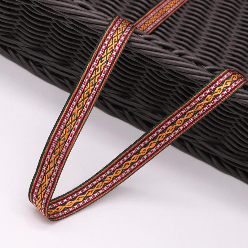 Ethnic Lace Woven Ribbon: Chinese Embroidery Jacquard for DIY Clothing & Home Textiles