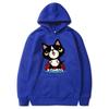 Autumn and winter cat cartoon printed hoodie classic style college style men's and women's pullovers daily fashion warm hoodie